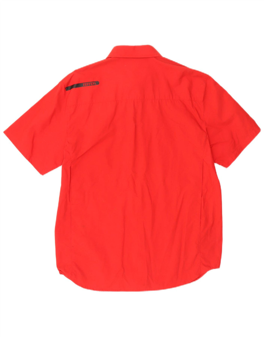 Camisa masculina Ferrari de manga curta grande algodão vermelho