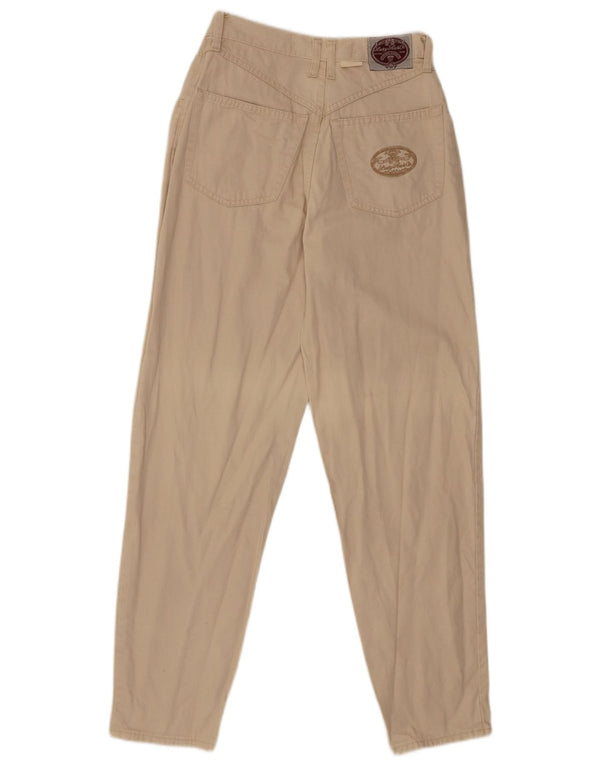 Calça casual feminina afunilada Lucky Star IT 38 XS W24 L30 algodão bege