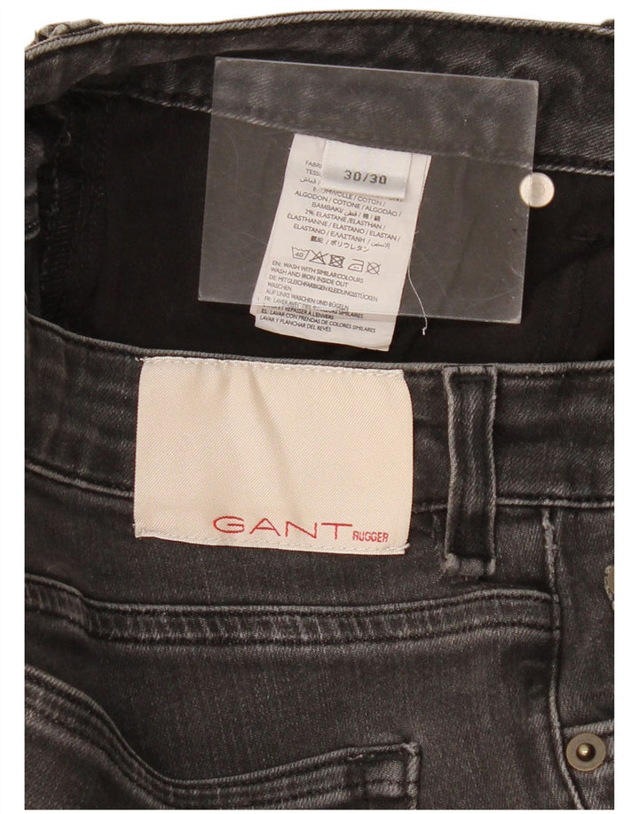 Jeans skinny feminino Gant W30 L30 algodão cinza