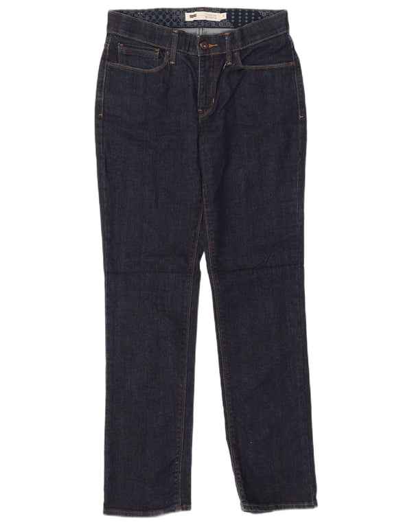 Levi's Womens Straight Jeans US 6 Medium W28 L30 Navy Blue Cotton