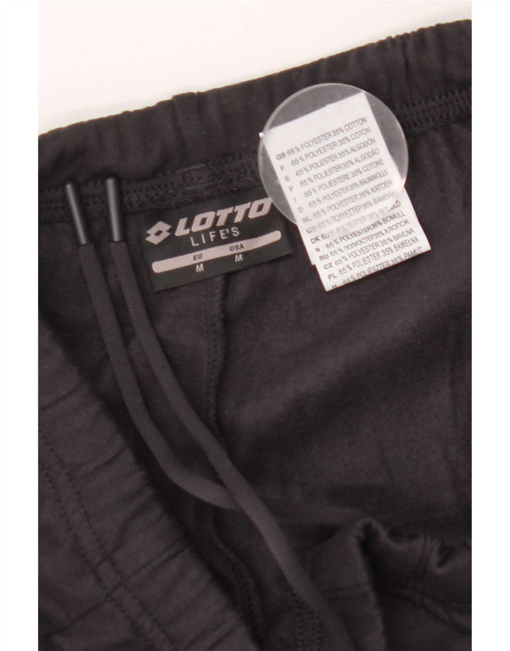Calça de treino feminina Lotto Life's UK 14 poliéster preto médio