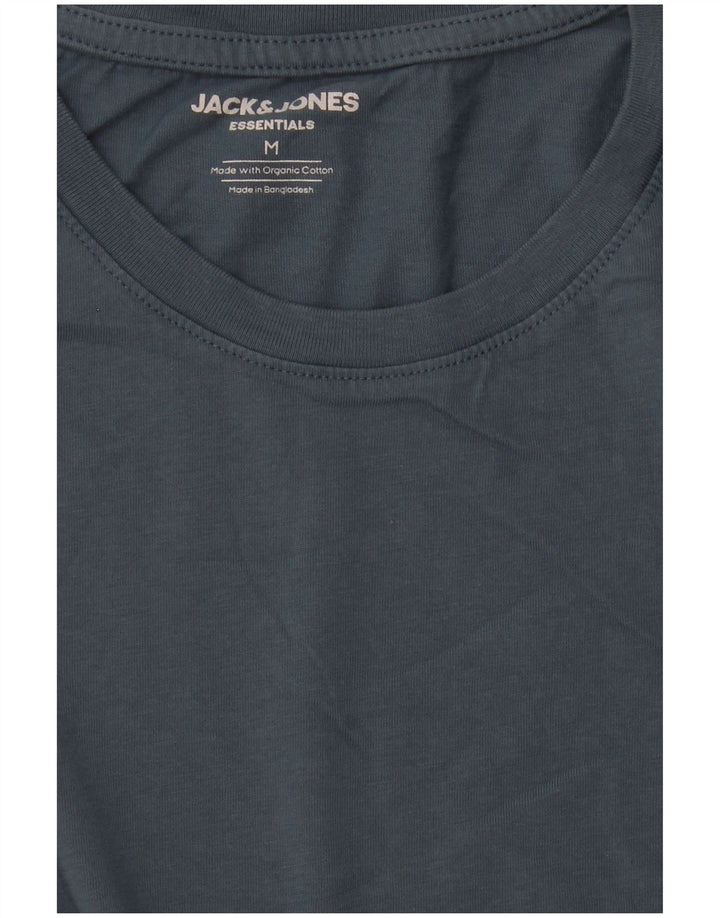 Camiseta masculina Jack & Jones Top médio algodão azul