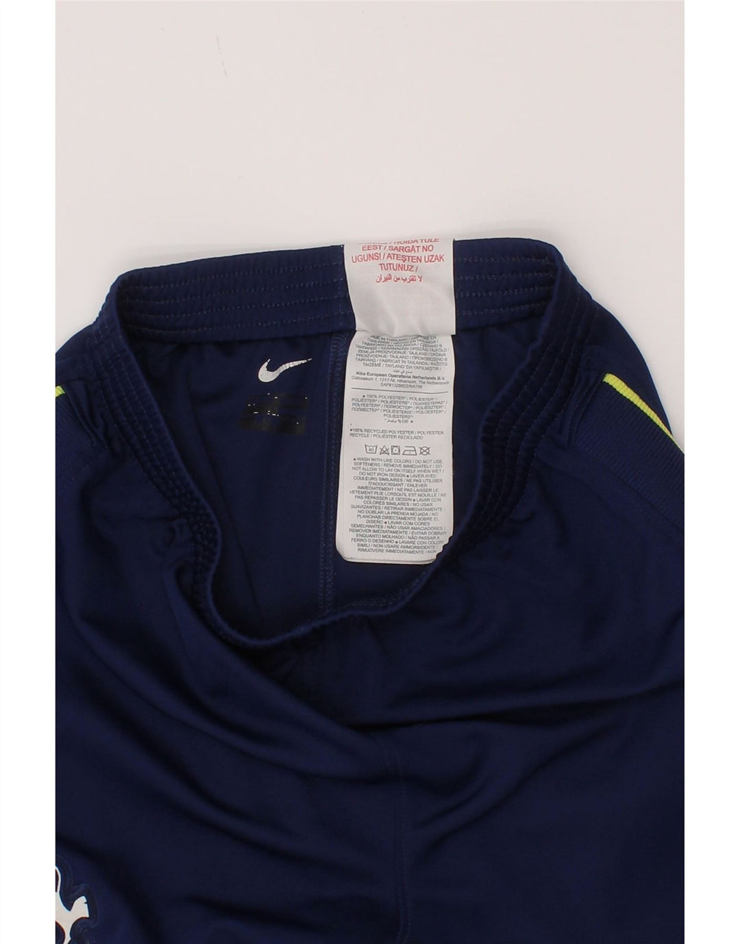 Shorts esportivos Nike Boys Tottenham Hotspur 7-8 anos azul marinho poliéster