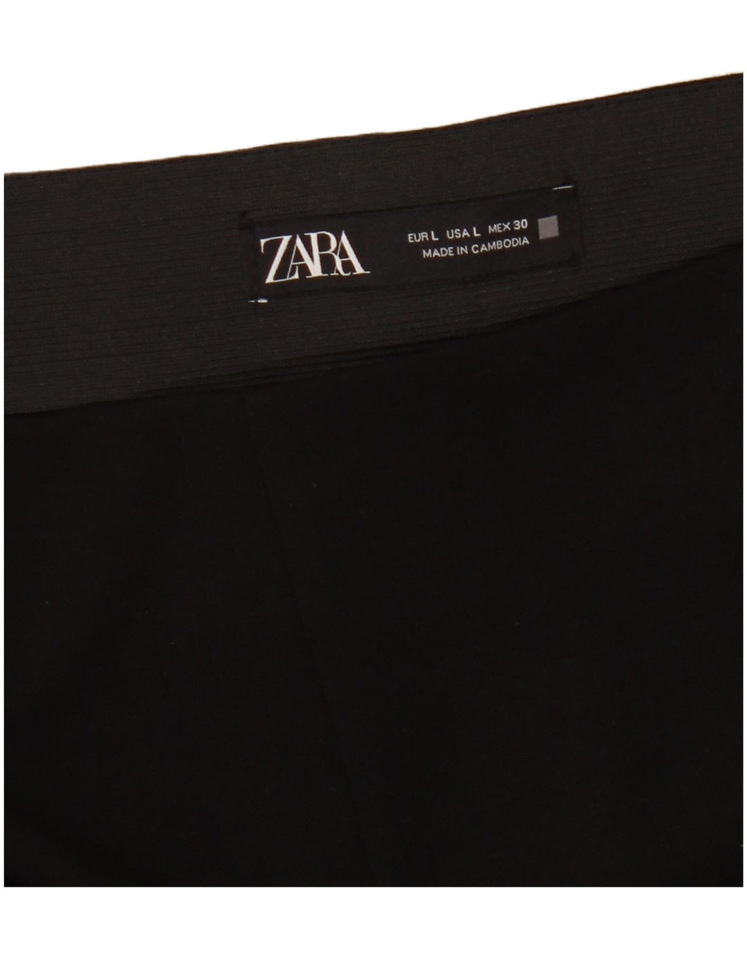 Zara Leggings Mulher UK 14 Grande Preto