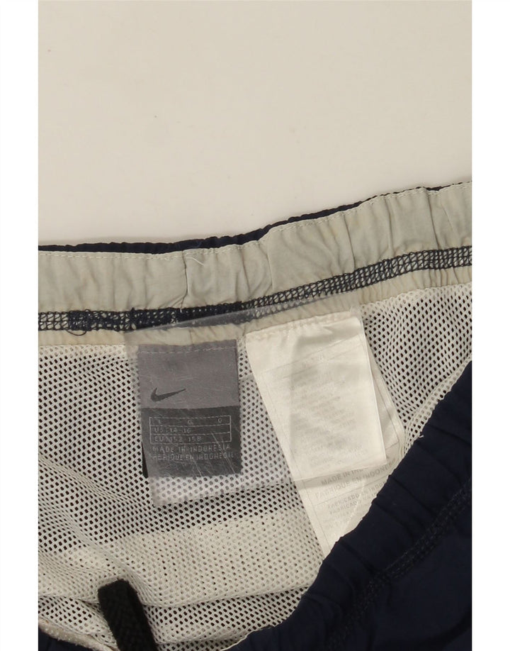 Shorts de natação masculinos NIKE 12-13 anos grandes azul marinho colorblock