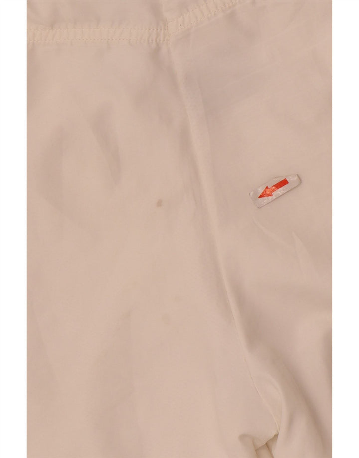 Shorts esportivos femininos Nike UK 14/16 grande poliéster branco