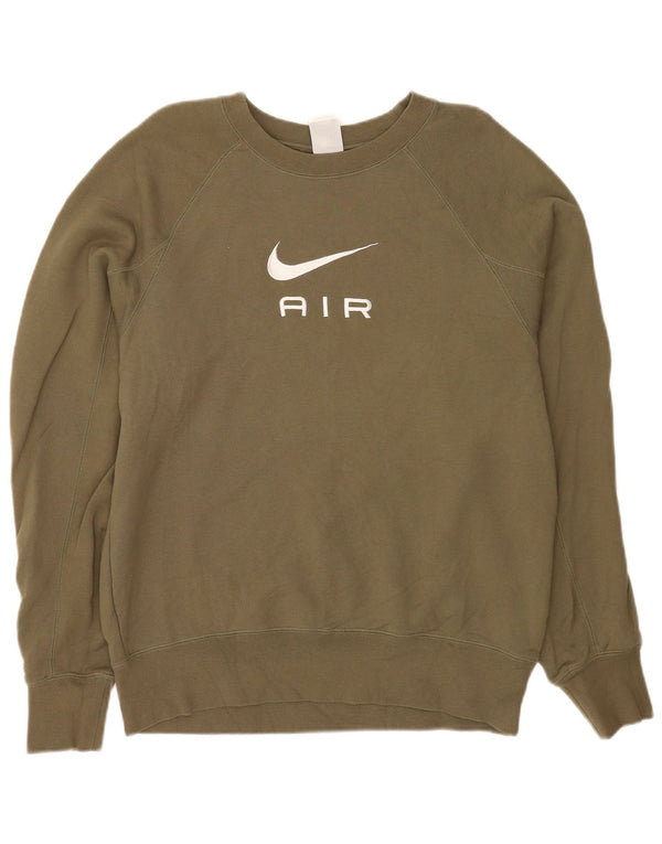 Moletom gráfico masculino Nike Jumper grande algodão cáqui