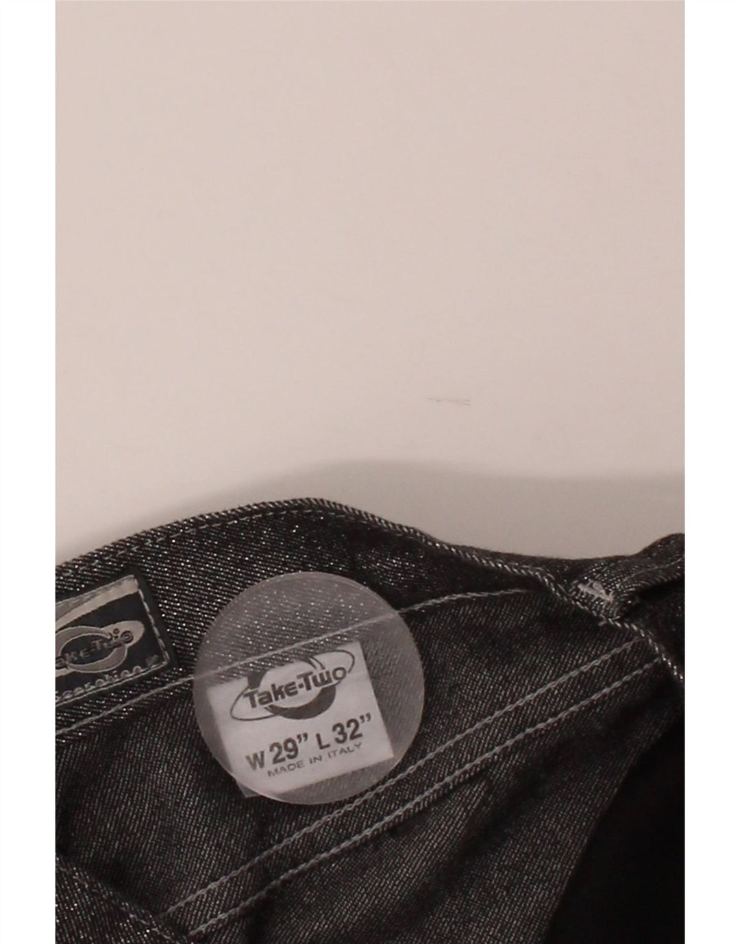 TAKE TWO Calça feminina casual bootcut W29 L32 algodão cinza