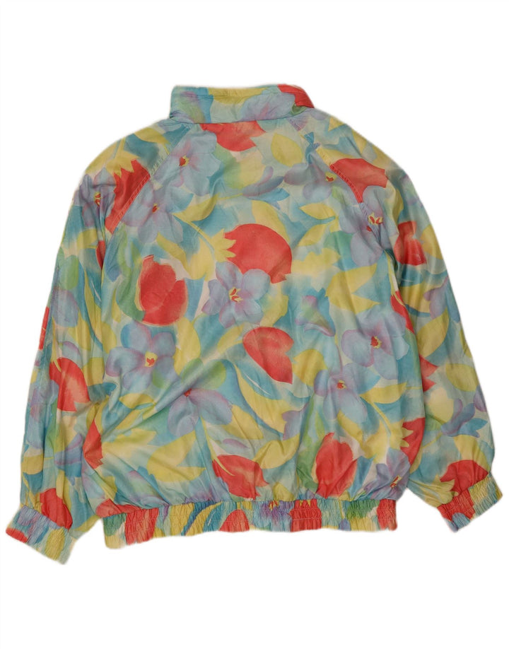 Jaqueta feminina de treino grande Perry IT 44 médio azul floral