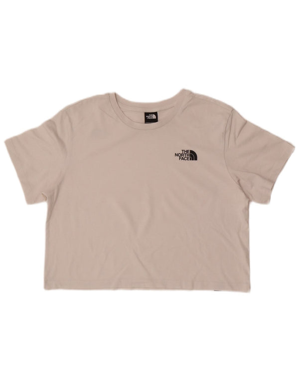 Camiseta feminina The North Face Crop Top UK 14 Médio Branco