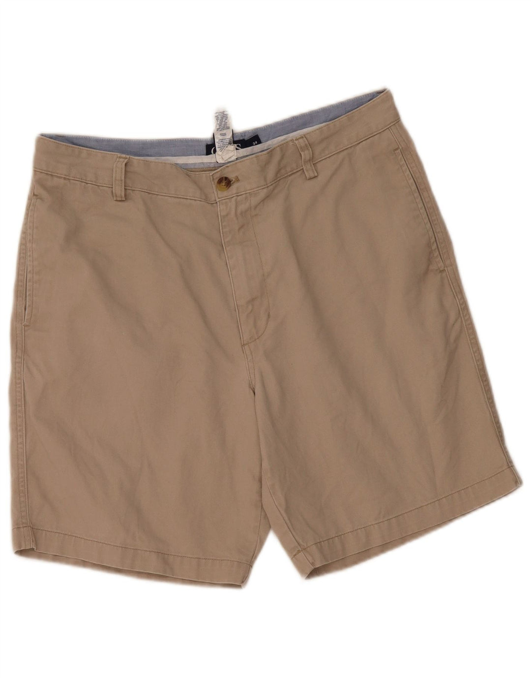 Shorts Chino Masculino CHAPS W34 Grande Algodão Bege