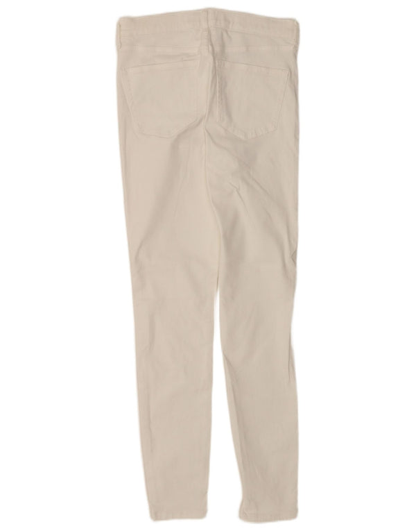 Topshop feminino Jamie Skinny Jeans W30 L30 algodão branco