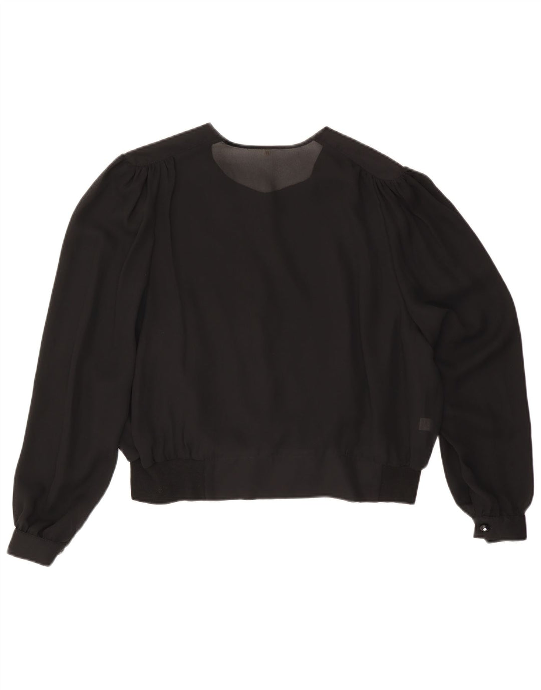 Blusa feminina VINTAGE IT 50 XL preta viscose