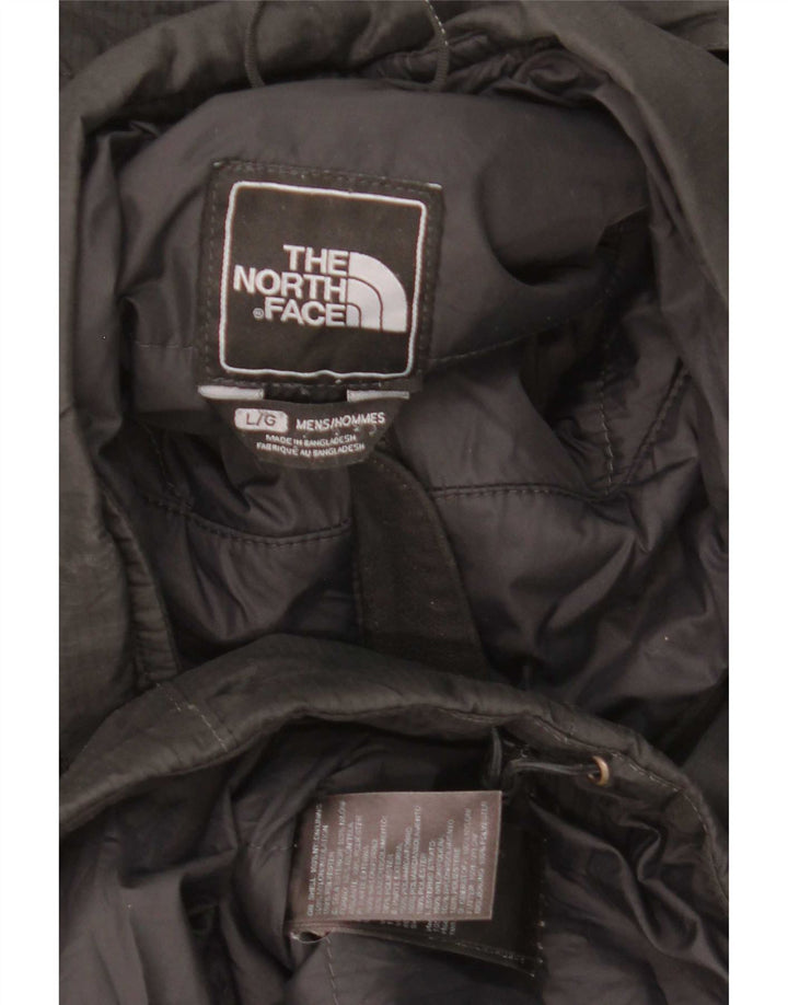 Jaqueta corta-vento masculina com capuz The North Face UK 40 grande poliamida preta