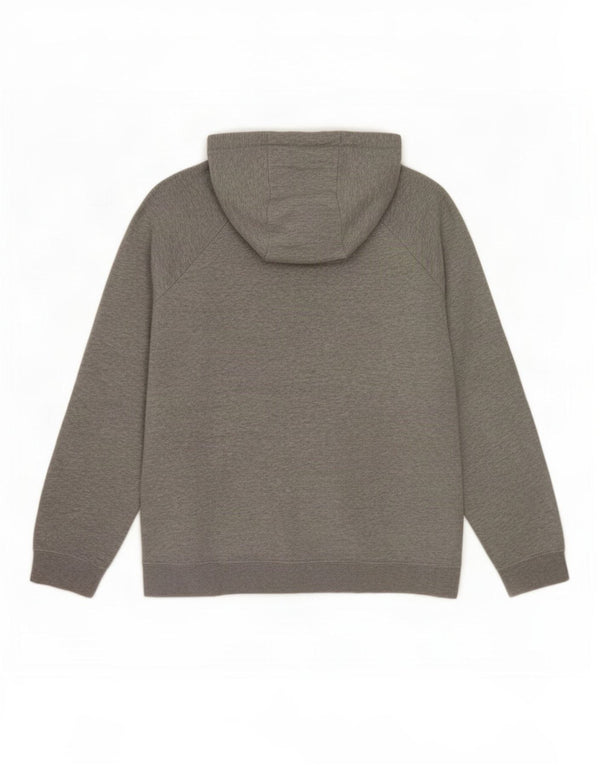 Nike Womens Hoodie Jumper UK 14 Médio Cinza Algodão