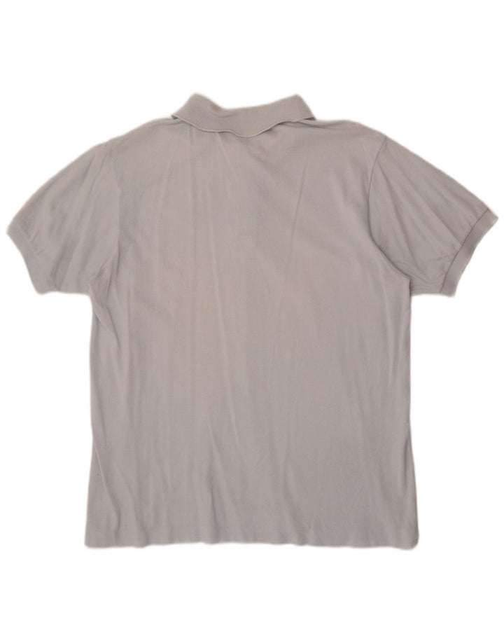 Camisa polo masculina Lacoste tamanho 5 grande algodão azul
