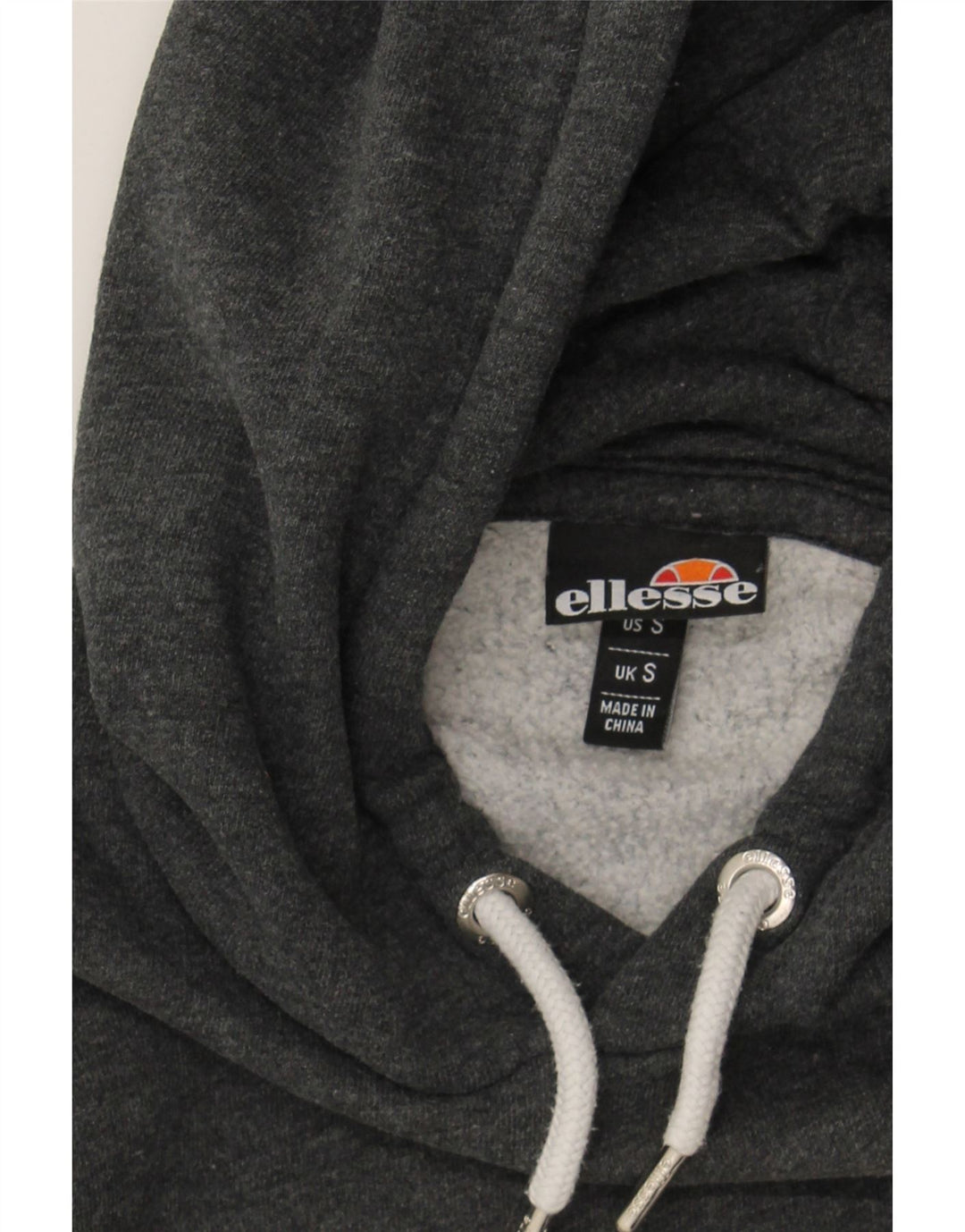 ELLESSE Mens Graphic Hoodie Jumper Small Grey Cotton Vintage Ellesse and Second-Hand Ellesse from Messina Hembry 