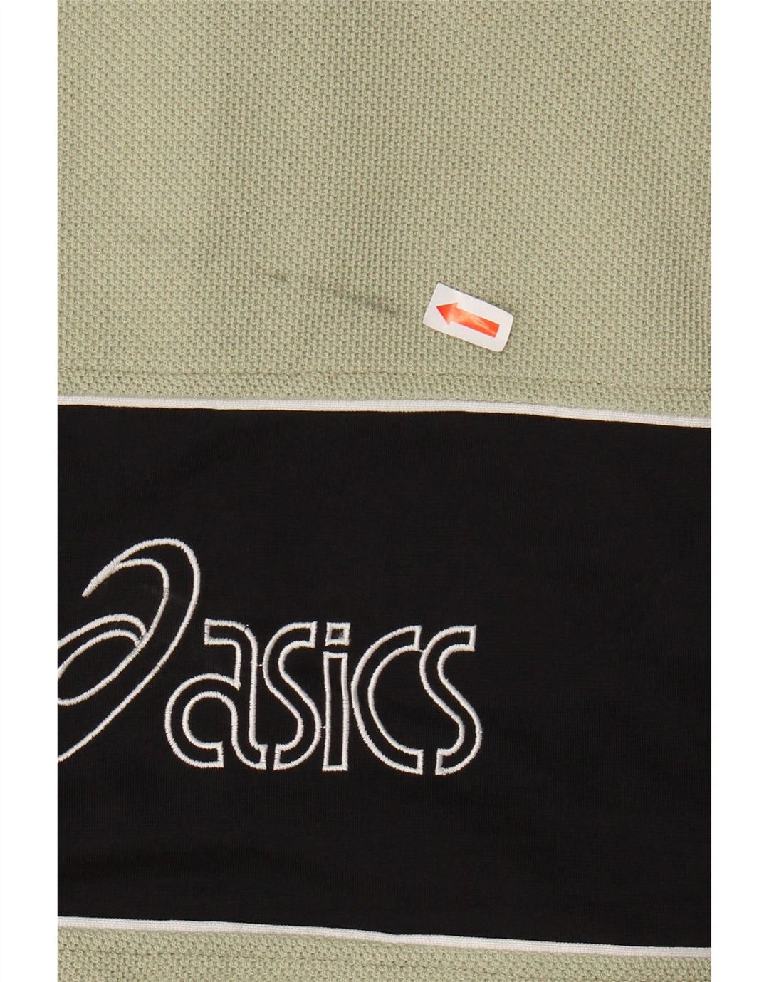 ASICS Mens Graphic Tracksuit Top Jacket Grande Verde Colorblock Poliéster
