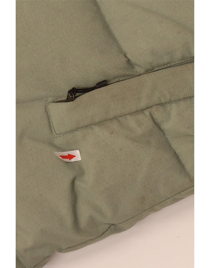 Jaqueta acolchoada com capuz masculina Fila UK 40 verde grande