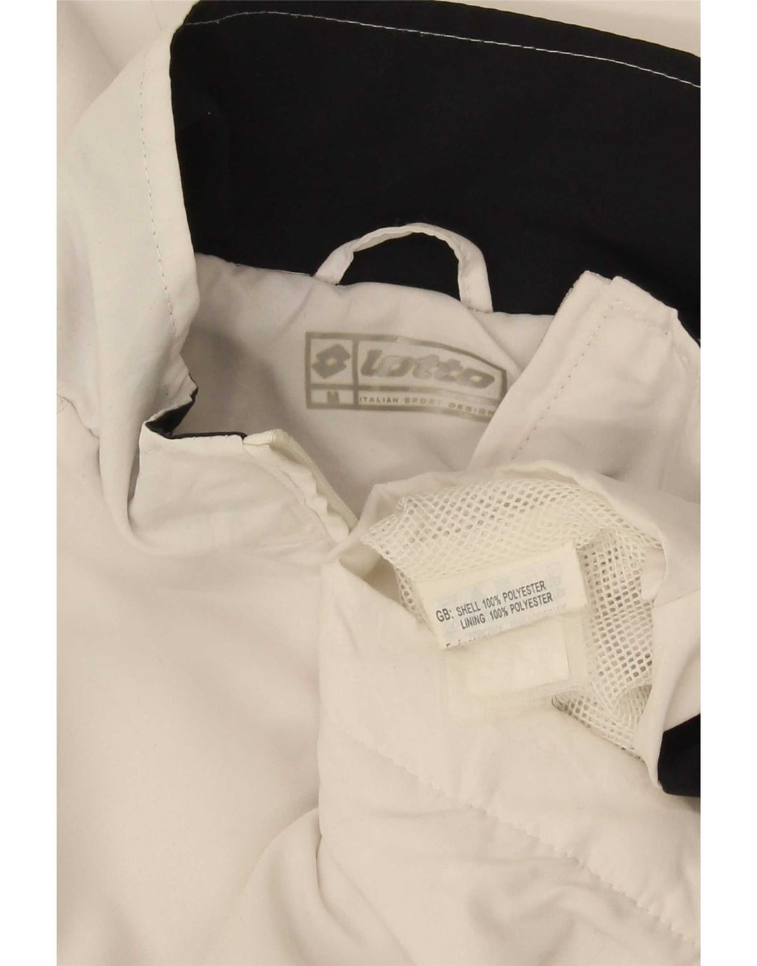 Lotto Mens Treino Top Jacket Médio Branco Colourblock Poliéster