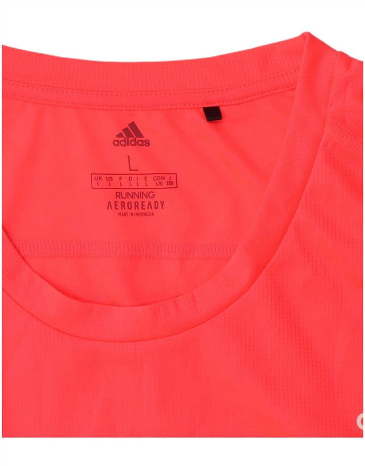 Camiseta Adidas Masculina Aeroready Graphic Top Grande Poliéster Rosa