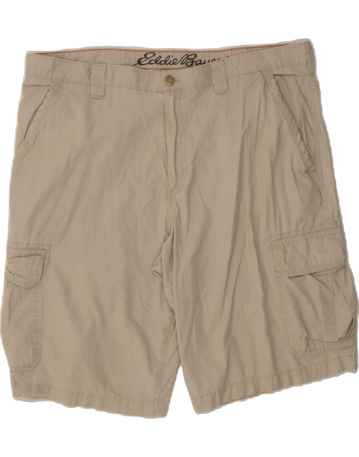 EDDIE BAUER Mens Cargo Shorts W40 XL Beige Cotton Vintage Eddie Bauer and Second-Hand Eddie Bauer from Messina Hembry 