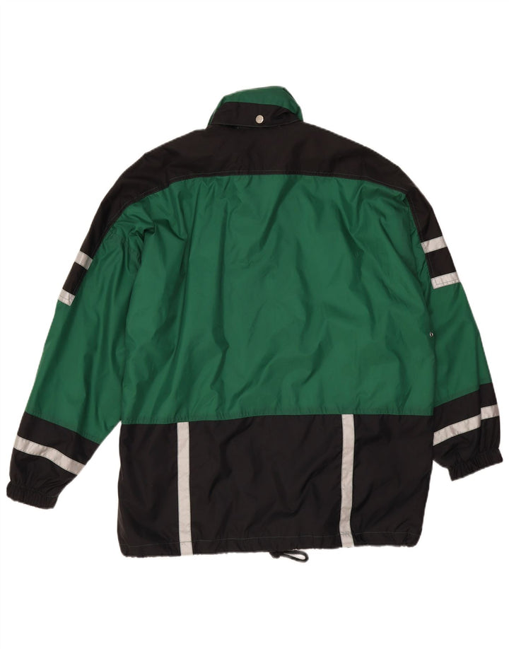 Jaqueta masculina San Marco com capuz e moletom verde médio Colourblock