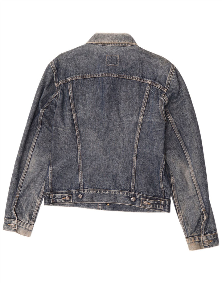 Jaqueta jeans masculina Gas UK 40 grande algodão azul