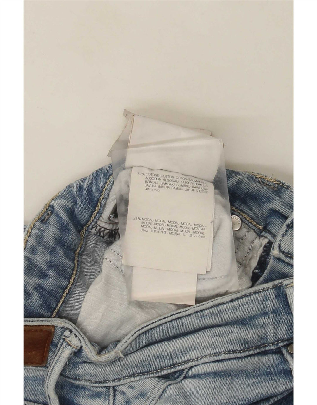 Replay Jeans Slim Feminino W27 L30 Azul Algodão