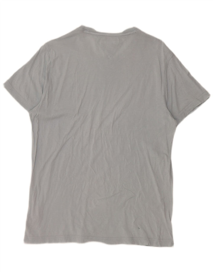 Tommy Hilfiger Camiseta masculina grande algodão azul