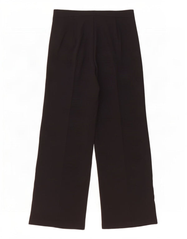 Calça casual feminina de perna larga Marks & Spencer Reino Unido 10 pequena W28 L27 preta