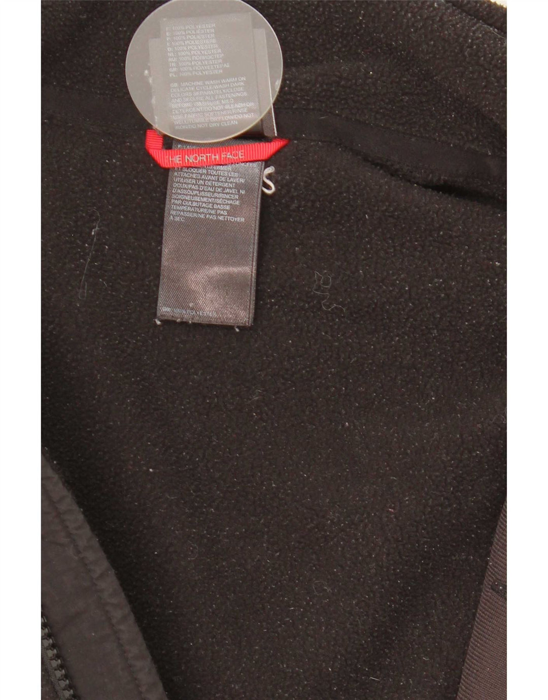 Jaqueta masculina The North Face Graphic Liner Fleece Reino Unido 40 grande poliéster preto