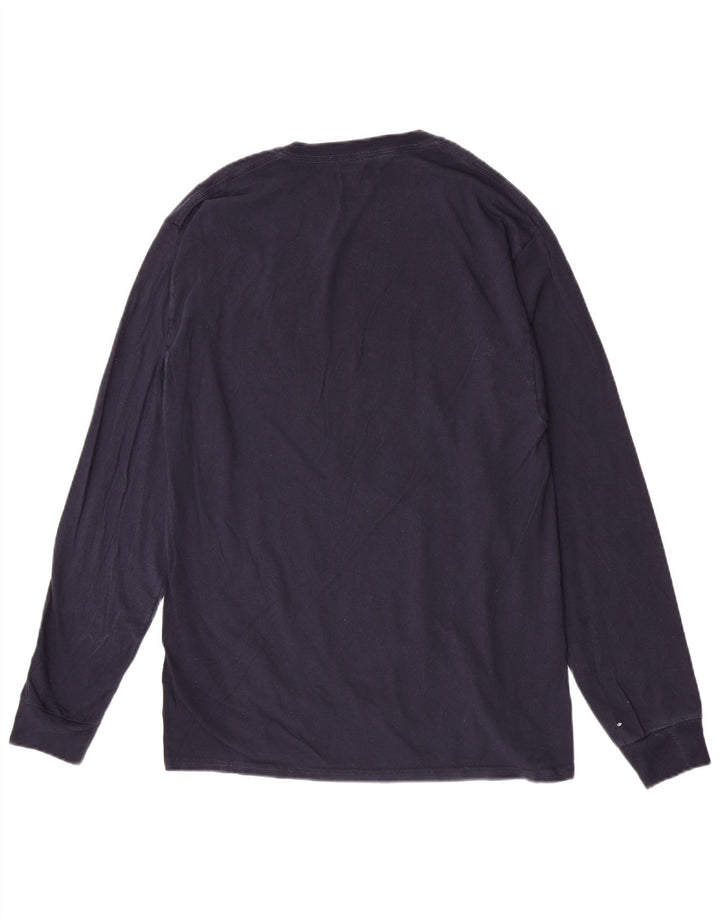 Champion masculino Penn Graphic Top manga comprida grande azul marinho