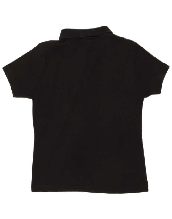 Camisa polo feminina Lacoste tamanho 42 grande algodão preto