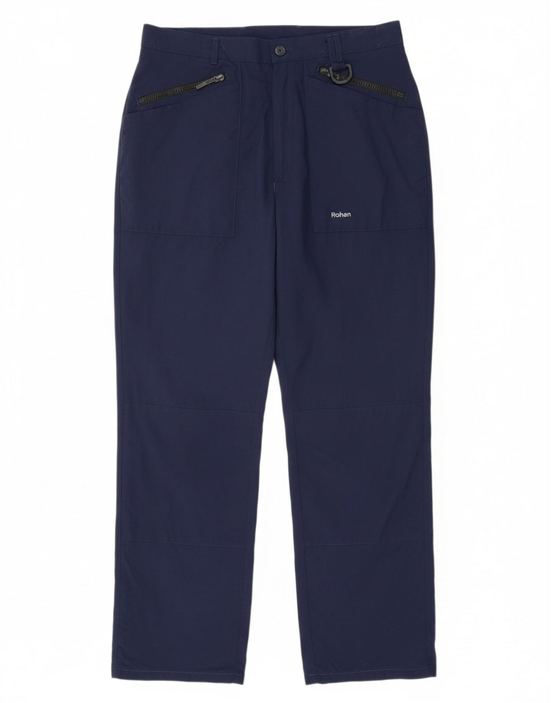 Calça corta-vento masculina Rohan para caminhada W32 L29 azul marinho poliamida