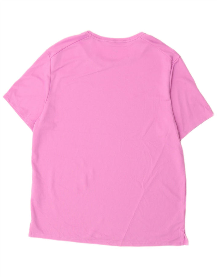 Nike Mens Dri Fit Camiseta Top Médio Roxo Poliéster Esportes