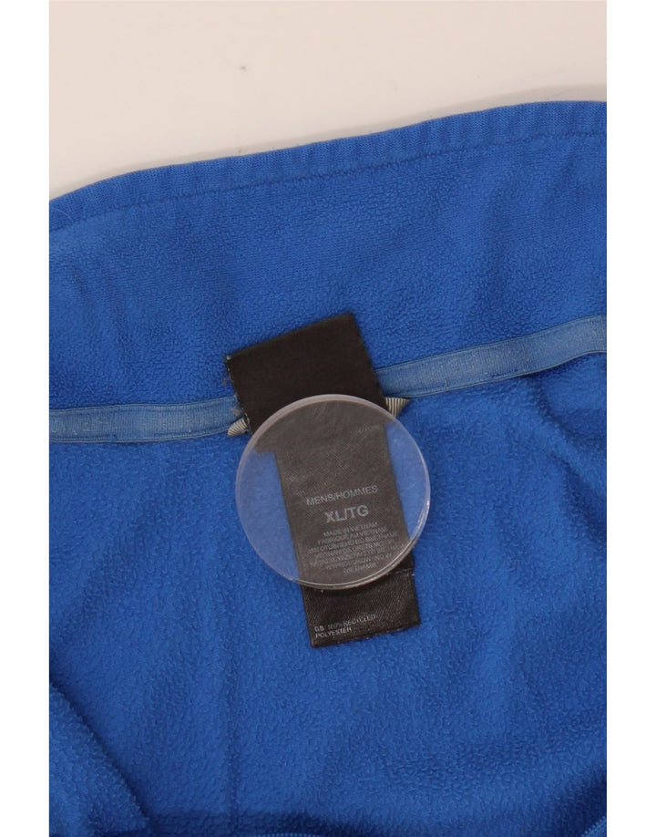 THE NORTH FACE Suéter masculino de lã com zíper e gola XL azul poliéster