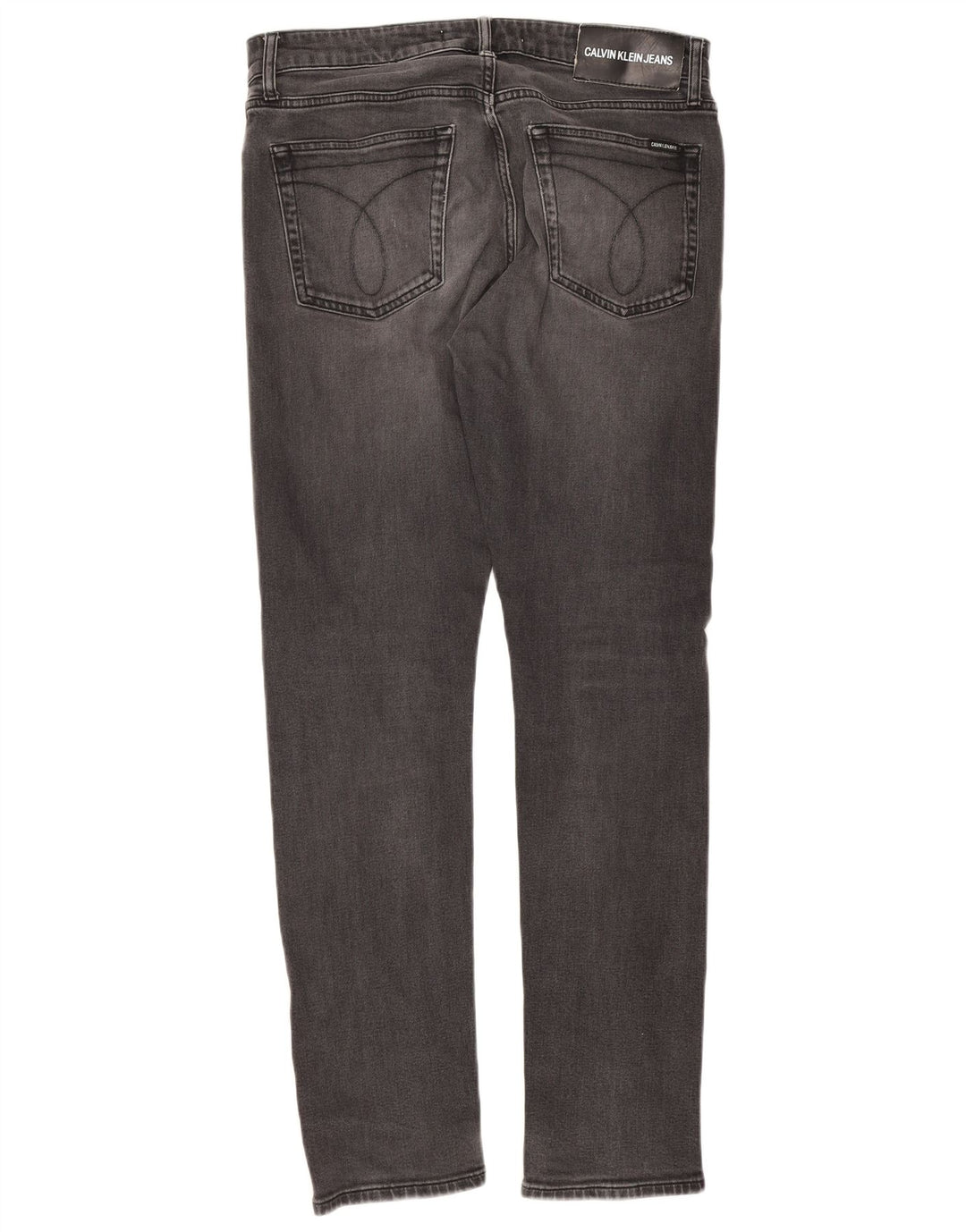Calvin Klein Masculino Slim Jeans W32 L32 Cinza Algodão