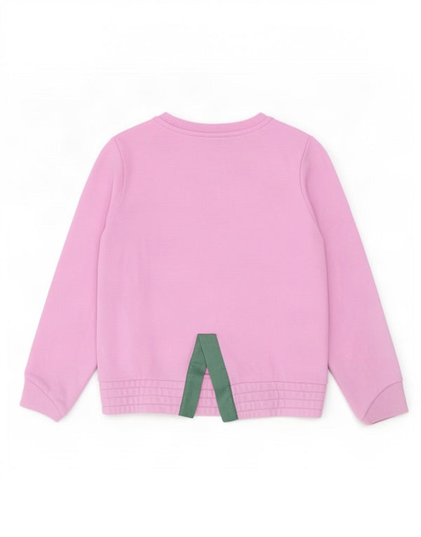 Suéter gráfico Nike feminino 5-6 anos algodão rosa médio