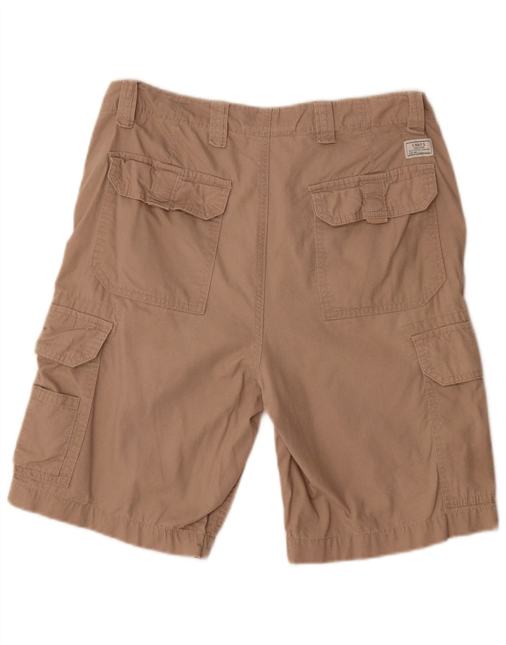 Shorts cargo masculino Chaps W30 algodão bege médio