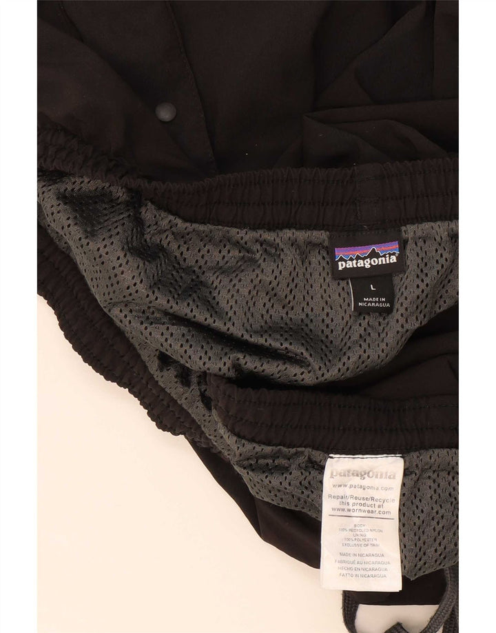 Shorts de natação masculino Patagonia grande nylon preto