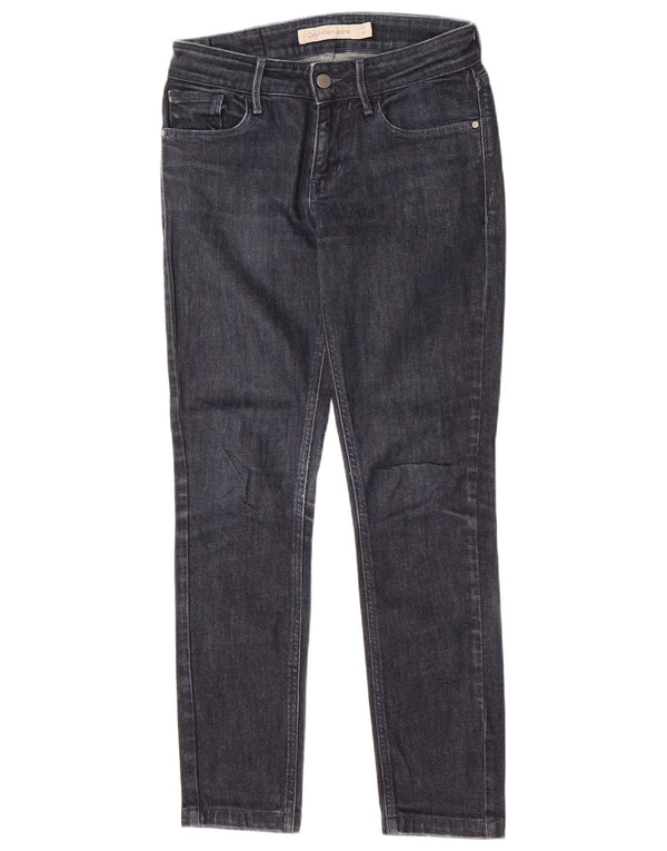 Calvin Klein Jeans Slim Feminino W27 L27 Azul Marinho Algodão