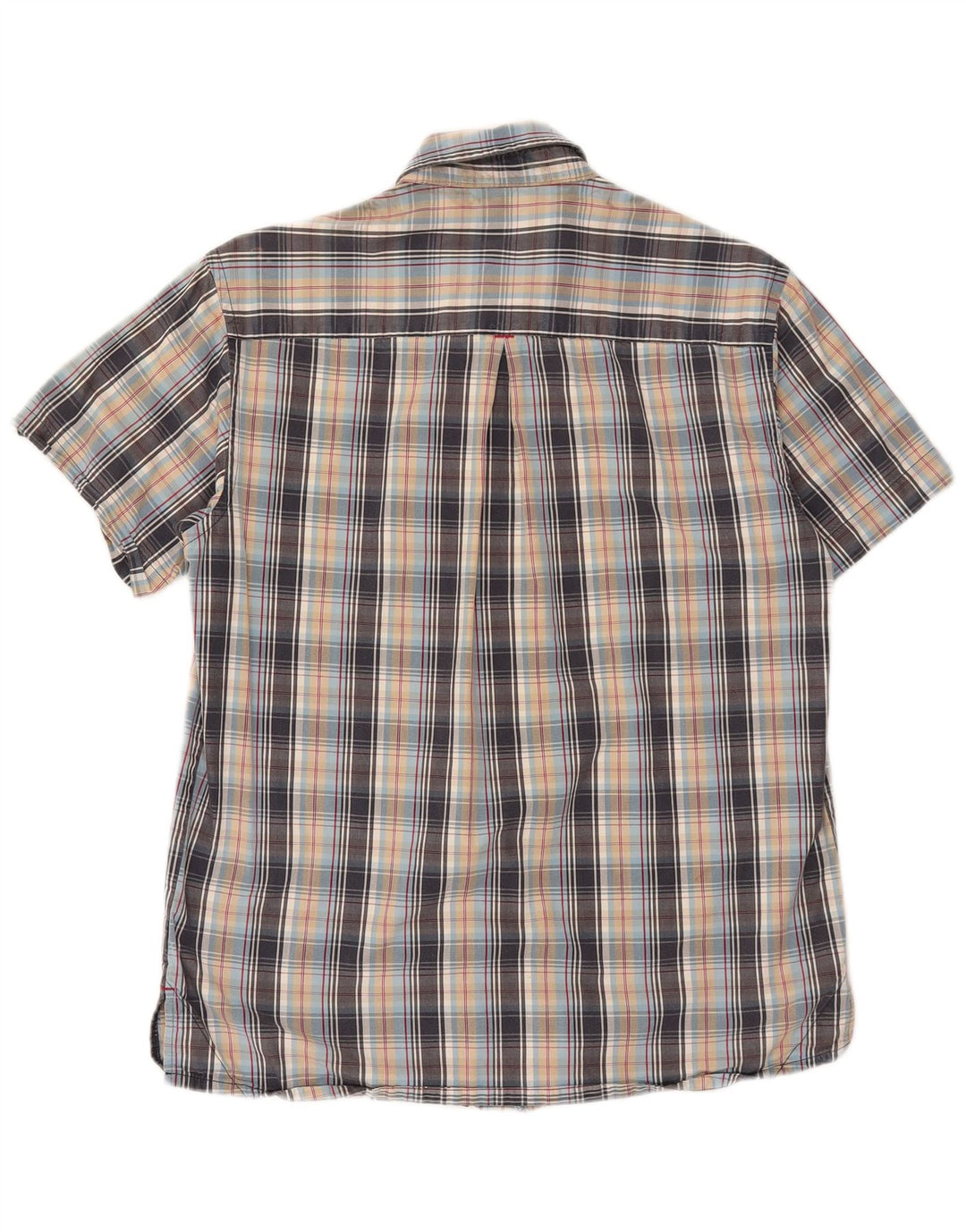 Camisa masculina de manga curta LEVI'S de algodão xadrez médio multicolorido