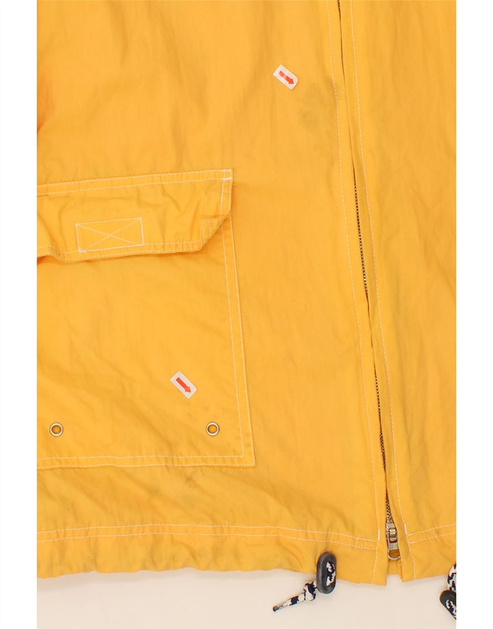 Jaqueta de chuva masculina com capuz TIMBERLAND UK 40 grande nylon amarelo