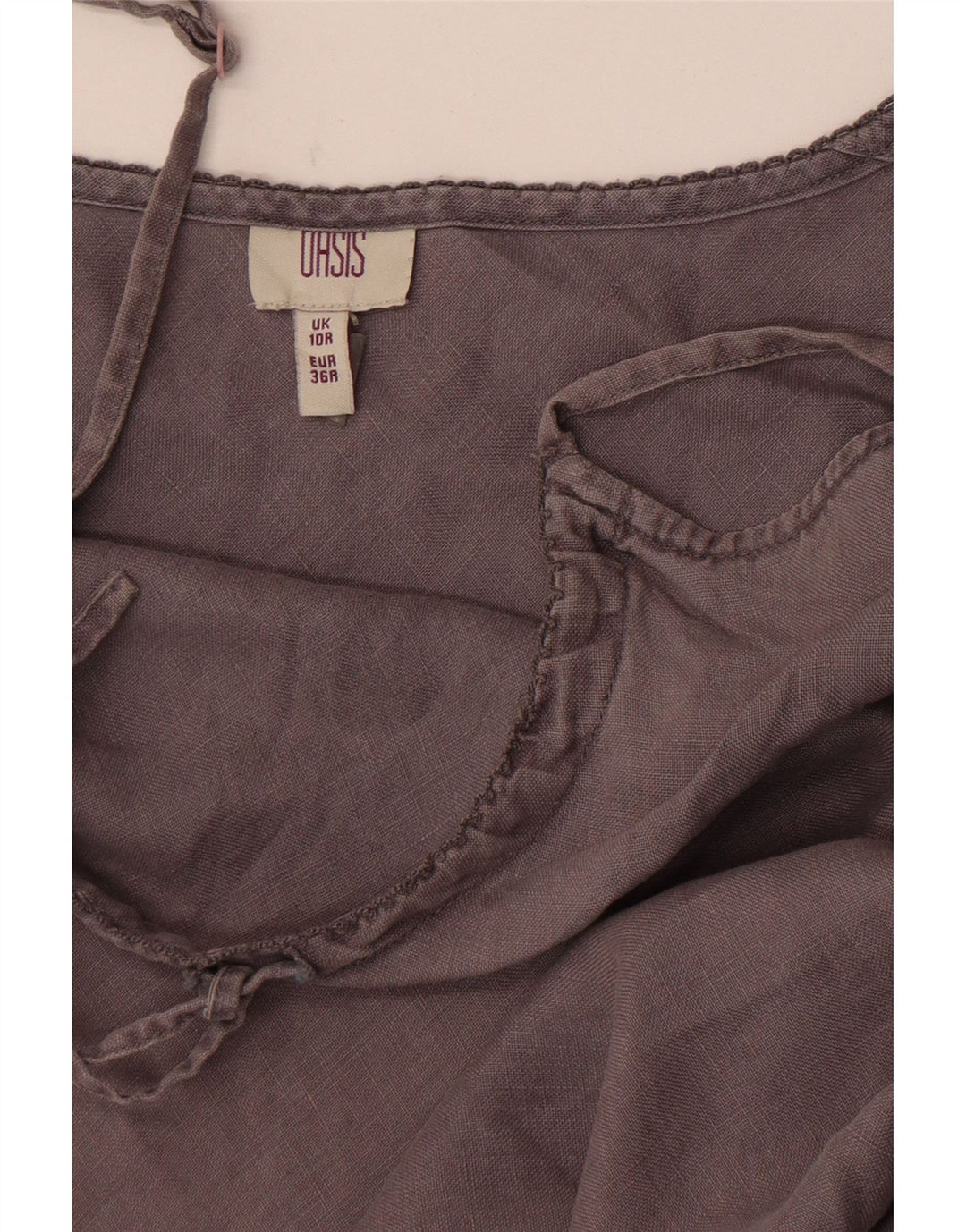 Vestido de verão feminino Oasis UK 10 pequeno cinza