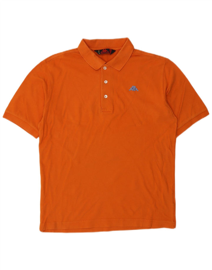 Camisa polo masculina KAPPA algodão laranja médio