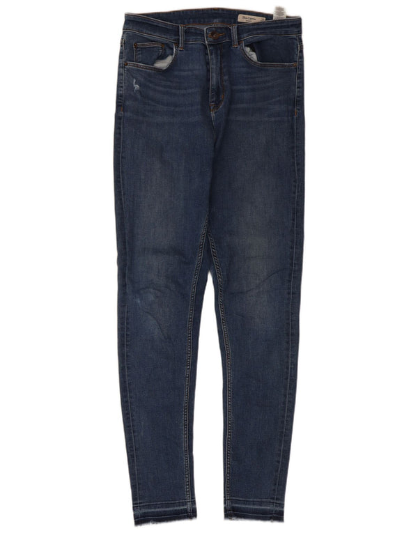 Calça jeans feminina Marks & Spencer The Carrie Skinny UK 12 médio W30 L30 azul