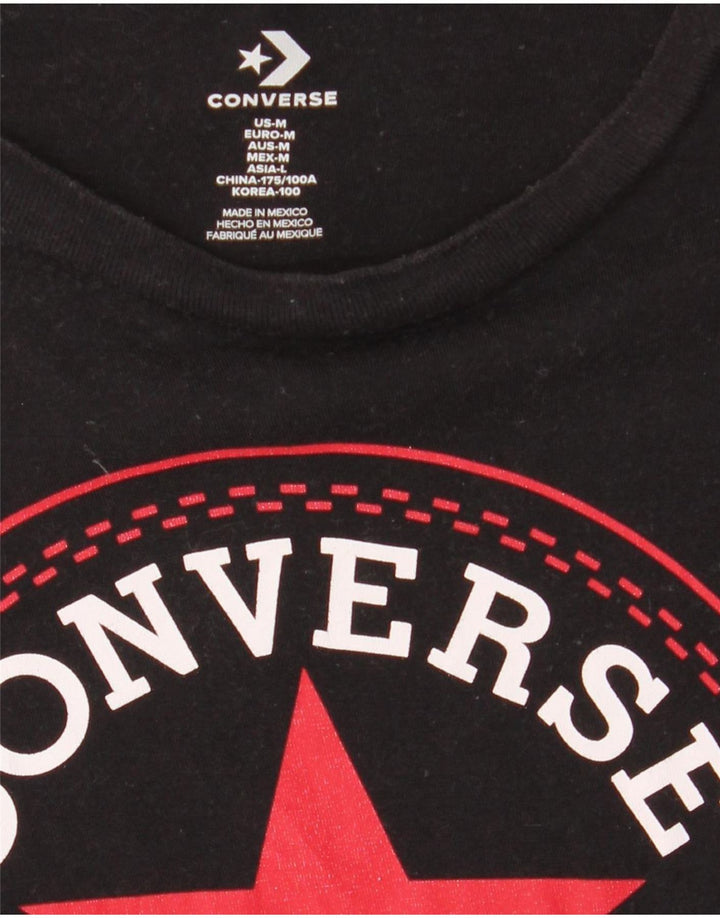 Camiseta Converse Mens Chuck Taylor Graphic Top Médio Preto