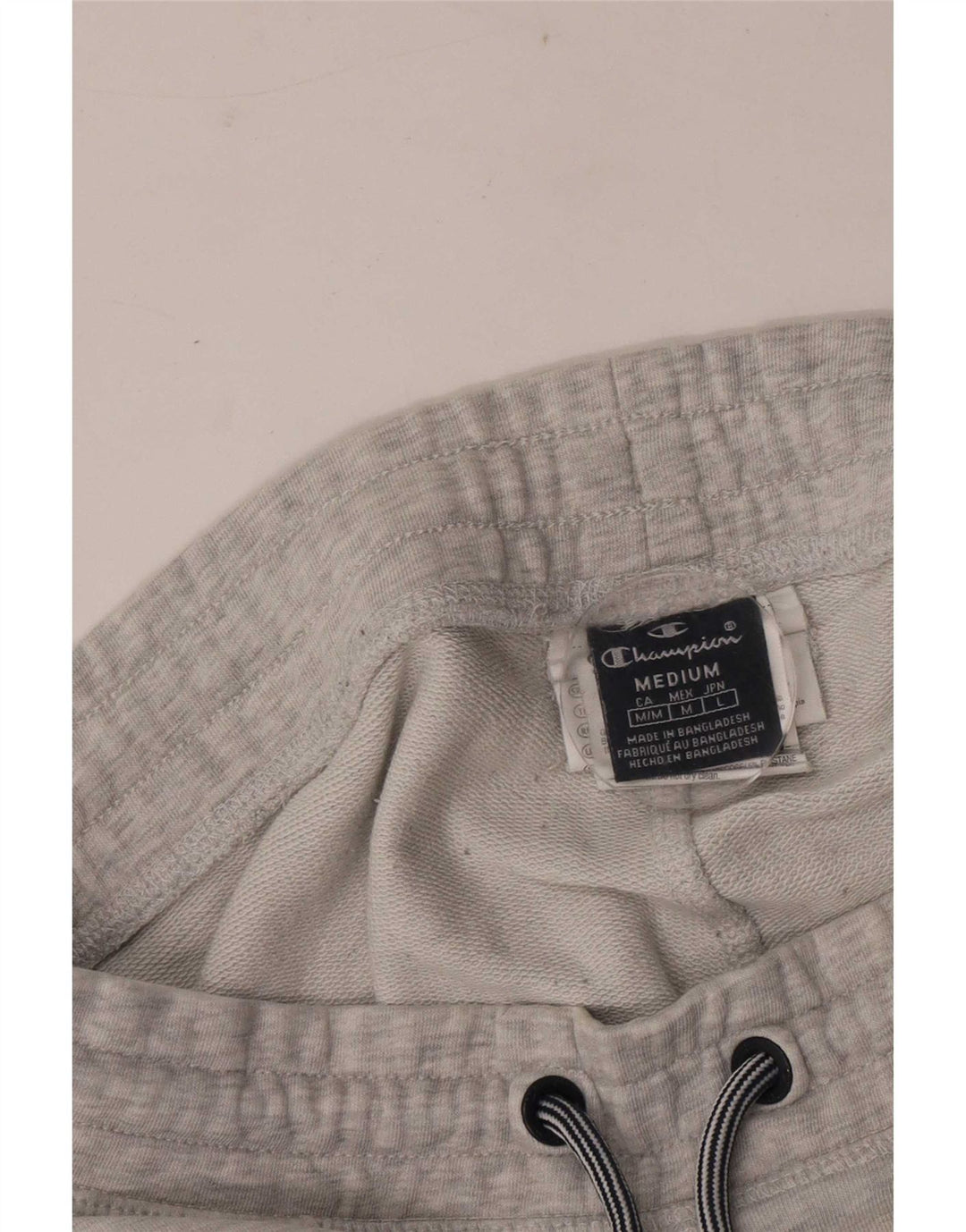 Calça de treino masculina Champion Joggers cinza médio algodão manchado