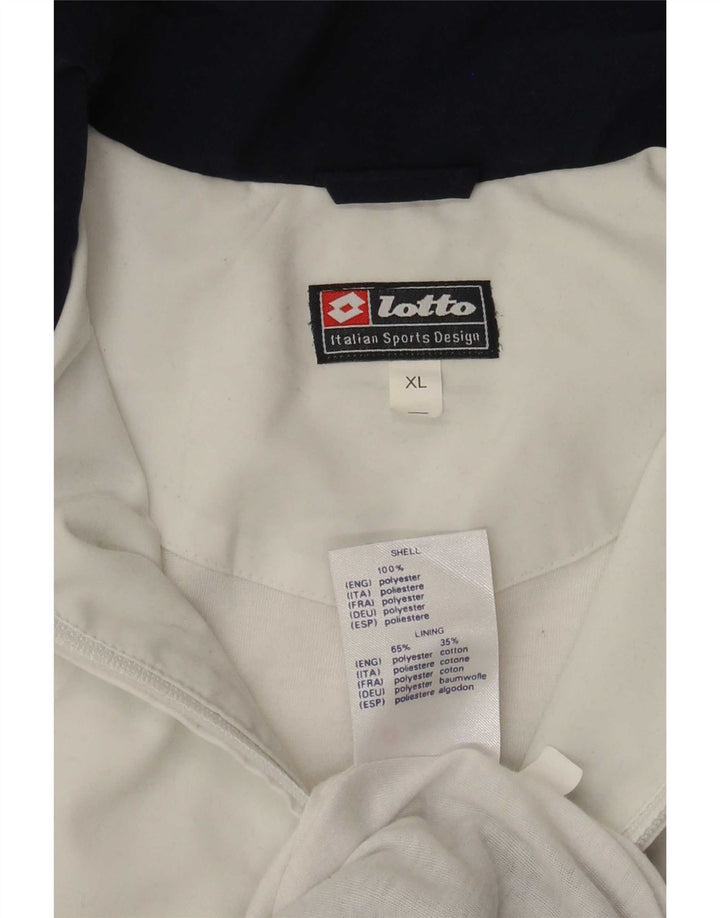 Lotto Mens Treino Top Jaqueta XL Azul Marinho Colourblock Poliéster